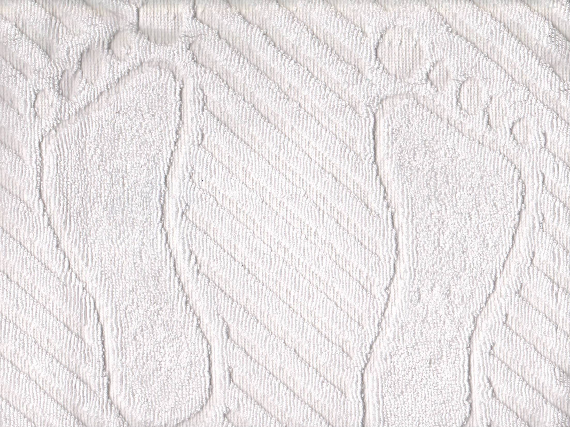Полотенце-коврик махровое "Ножки" 50*70  белое