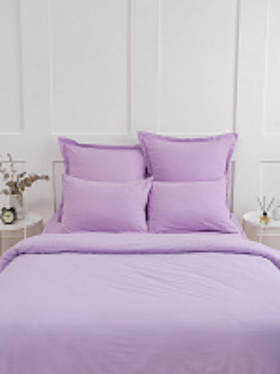 Простыня поплин Премиум на резинке  160*200*20 см фиалковый