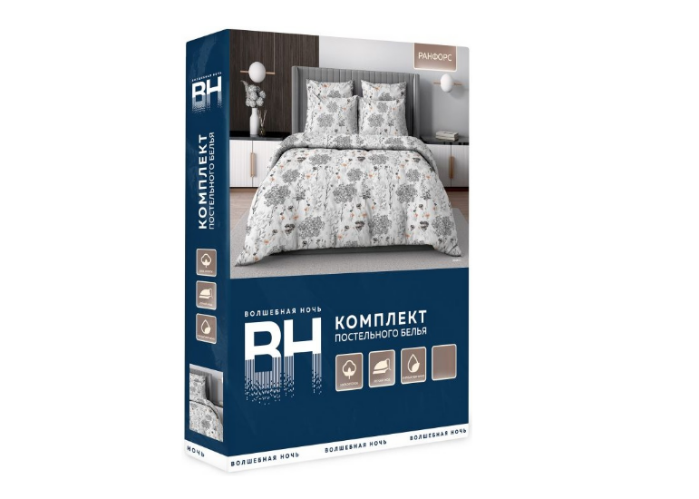 Постельное белье "Blossoms",Волшебная ночь 1.5 сп