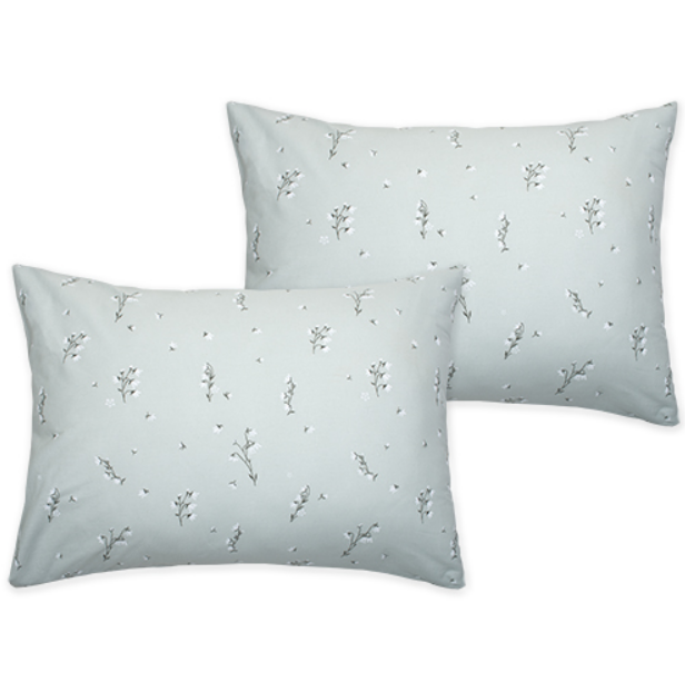 Наволочка поплин Премиум 50*70 см Подснежники