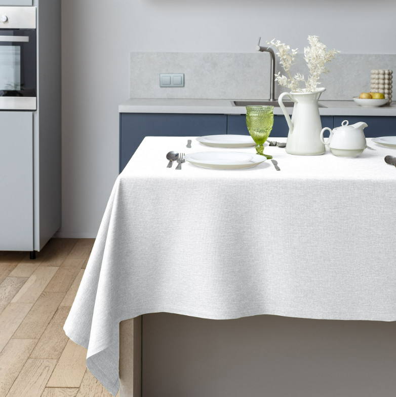 Скатерть Рогожка Волшебная Ночь 165*200см Снег