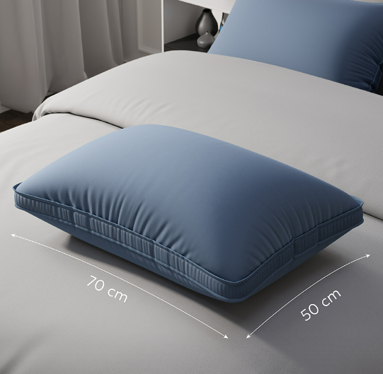 Подушка Эспера комфорт 3Д цветная  50*70 см. синяя