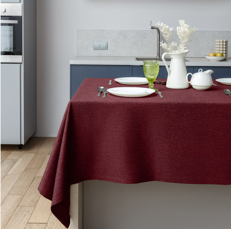 Скатерть Рогожка Волшебная Ночь 165*200см Бордо