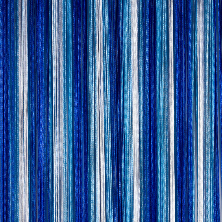 Кисея Радуга бело-голубо-синяя, арт. 1-11-208