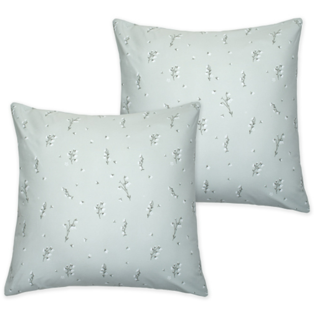 Наволочка поплин Премиум 70*70 см Подснежники