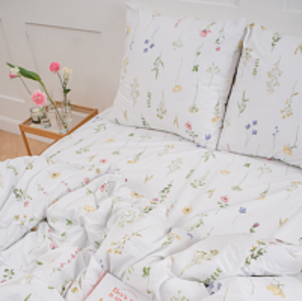 Простыня поплин Премиум  евро (240х217 см,)  Гарден