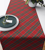 Дорожка Сервировочная  Традиция НГ 40*145 см. Шотландка