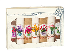 Набор кухонных полотенец вафля "Неделька" 40*70-7 шт. Ассорти