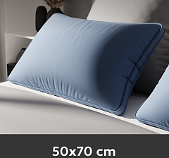 Подушка Эспера комфорт 3Д цветная  50*70 см. синяя