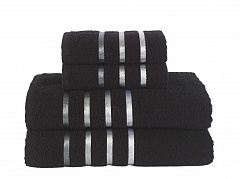 Комплект махровых полотенец BALE (50х80 см-2, 70х140 см-2) черный