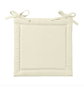 Подушка на стул "Рогожка" крем