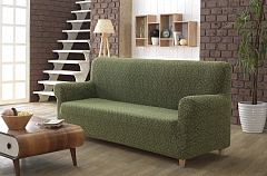 Чехол на диван &quot;Милано&quot; трёхместный зелень