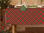 Скатерть Рогожка 145*180 см НГ декор. Шотландка