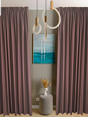 Шторы на ленте "Блэкаут Дэн" 2,5х2,0 (2 шт) горький шоколад