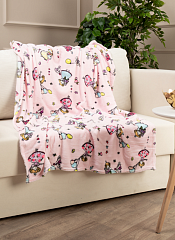 Плед фланель детский 110х140 Принцесса (роз)