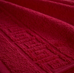 Полотенце махровое Туркмения 50х90 см бордо