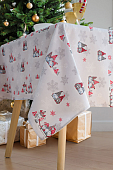Скатерть Рогожка 145*180 см НГ декор. Лесные гномы