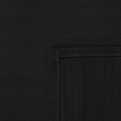 Простыня сатин-страйп РАДУГА 150х217 см, черный (1,5-спальная)