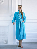 Халат махровый женский бирюза 48 р-р