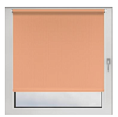 Рулонная штора проницаемая 72*150 см (70*160 см) персик