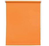 Рулонная штора проницаемая 120*160 см  оранжевая