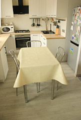 Скатерть ПВХ на нетканой основе 110*140 см шампань