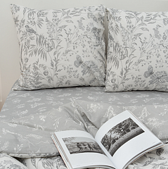 Наволочка поплин Премиум 70*70 см Флора