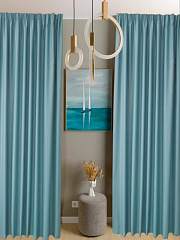 Шторы на ленте "Блэкаут Дэн" 2,5х2,0 (2 шт) индиго