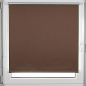 Рулонная штора светонепроницаемая 72*150 см (70*160 см ) шоколад