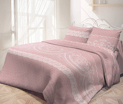 Постельное белье &quot;Кружевная пудра&quot;, cottonsoft Самойловский текстиль евро