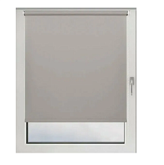 Рулонная штора проницаемая 72*150 см (70*160 см) серая