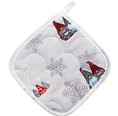 Прихватка Традиция НГ лесные гномы  20х20 см.