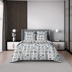 Постельное белье "Cold heart", ранфорс Волшебная ночь евро