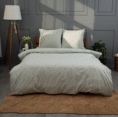 Постельное белье Уютный дом поплин 1,5 спальное Подснежники