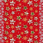 Полотенце 37*70 см Традиция НГ декор Новогодние звёзды