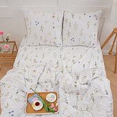 Простыня поплин Премиум  2,0-спальная (177х217 см,)  Гарден