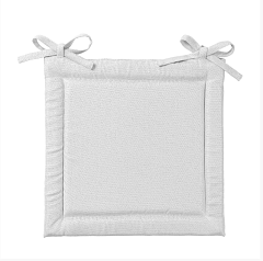 Подушка на стул "Рогожка" дымка