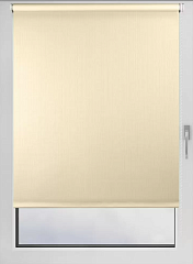 Рулонная штора проницаемая 61*150 см (60*160 см) песочная