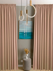 Шторы на ленте "Блэкаут Дэн" 2,5х2,0 (2 шт) какао