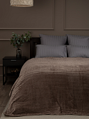 Плед меховой &quot;Кубики&quot; венге 160х200 см