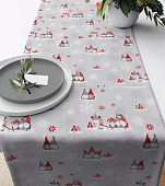 Дорожка Сервировочная  Традиция НГ 40*145 см. лесные гномы
