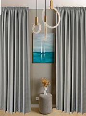 Шторы на ленте "Блэкаут Дэн" 2,5х2,0 (2 шт) сталь