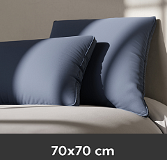 Подушка Эспера комфорт 3Д цветная  70*70 см. синяя