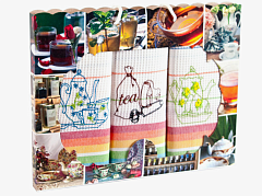 Набор кухонных полотенец вафля 33*60-3шт. Чаепитие